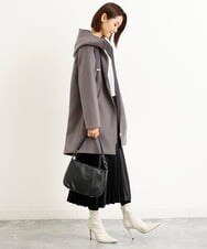 BPKAS01230 MK MICHEL KLEIN BAG(MK ミッシェルクラン バッグ) 【2WAY】カウレザータックデザインミニトートバッグ ブラック