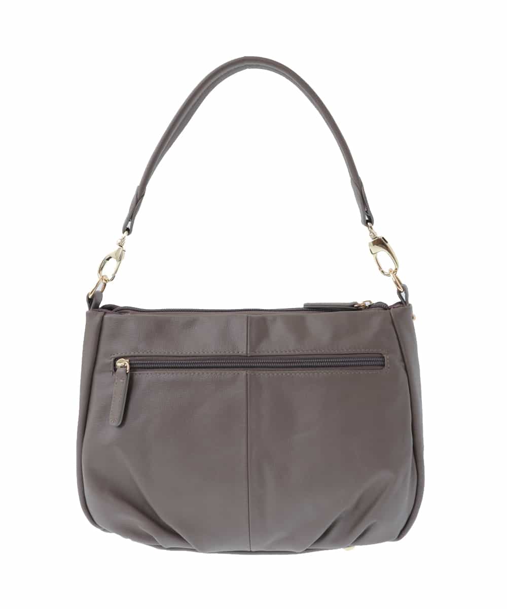 BPKAS01230 MK MICHEL KLEIN BAG(MK ミッシェルクラン バッグ) 【2WAY】カウレザータックデザインミニトートバッグ グレー
