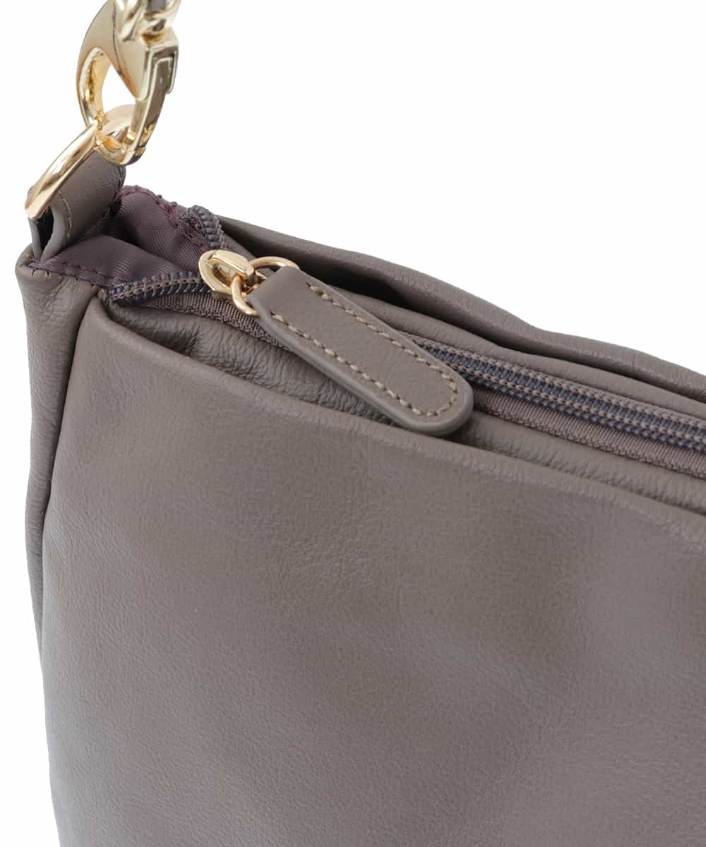 BPKAS01230 MK MICHEL KLEIN BAG(MK ミッシェルクラン バッグ) 【2WAY】カウレザータックデザインミニトートバッグ グレー