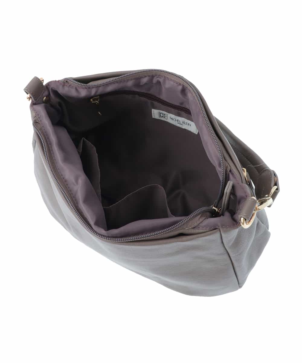 BPKAS01230 MK MICHEL KLEIN BAG(MK ミッシェルクラン バッグ) 【2WAY】カウレザータックデザインミニトートバッグ グレー