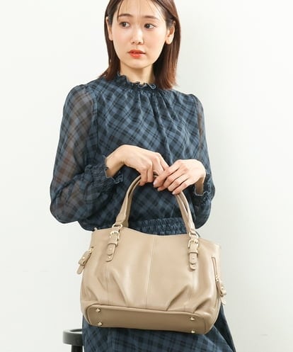 BPKAS03260 MK MICHEL KLEIN BAG [2WAY]カウレザータックデザイントートバッグ