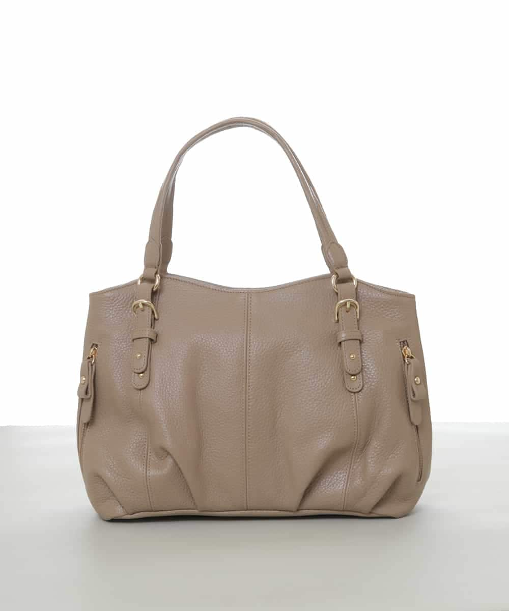 BPKAS03260 MK MICHEL KLEIN BAG(MK ミッシェルクラン バッグ) [2WAY]カウレザータックデザイントートバッグ ベージュ