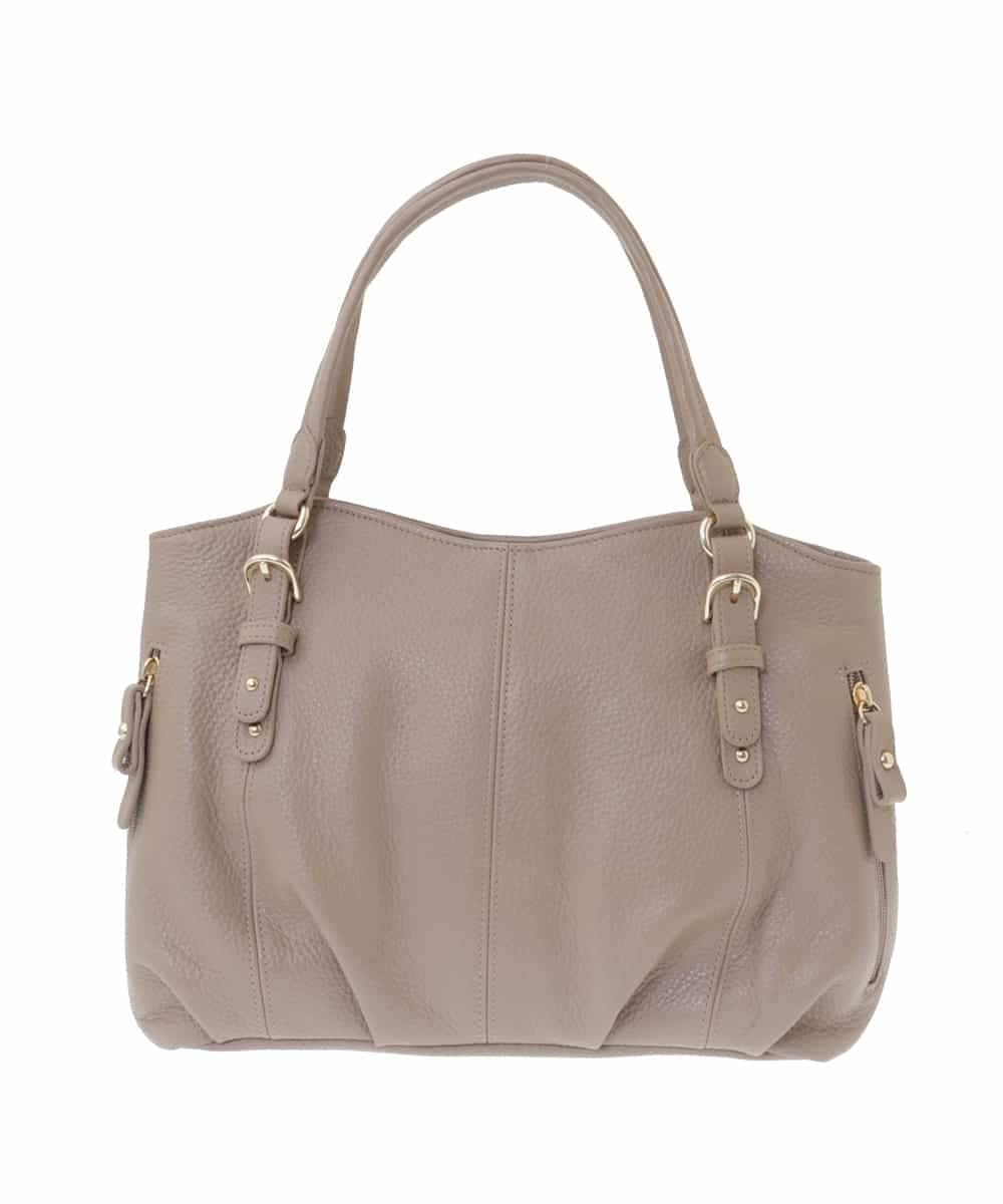 BPKAS03260 MK MICHEL KLEIN BAG(MK ミッシェルクラン バッグ) [2WAY]カウレザータックデザイントートバッグ ベージュ