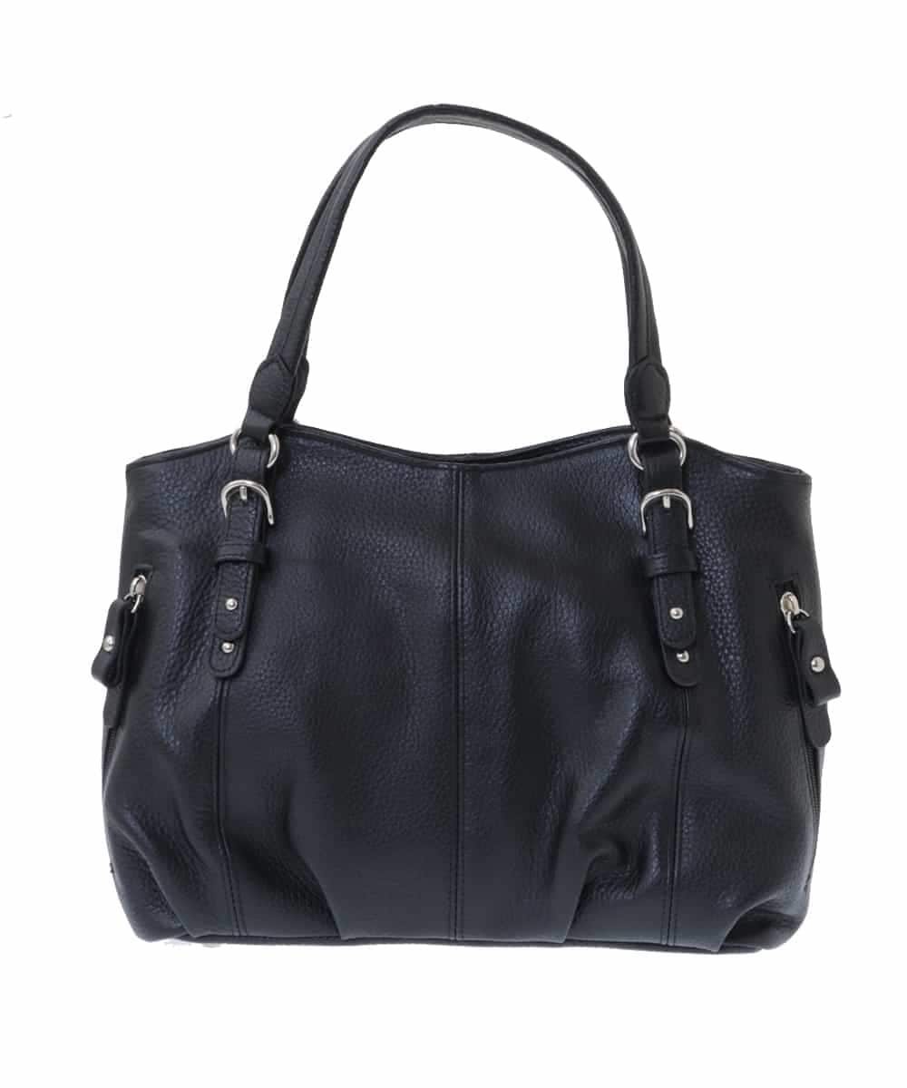 BPKAS03260 MK MICHEL KLEIN BAG(MK ミッシェルクラン バッグ) [2WAY]カウレザータックデザイントートバッグ ブラック