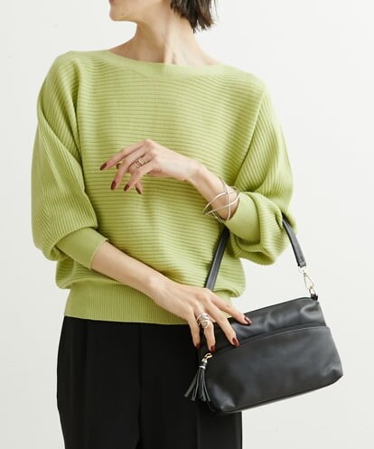 BPKAS20190 MK MICHEL KLEIN BAG 【2WAY】カウレザーコンパクトハンドバッグ