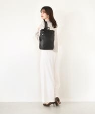 BPKAV02280 MK MICHEL KLEIN BAG(MK ミッシェルクラン バッグ) [A4収納可]レザースクエアデザインリュック ベージュ