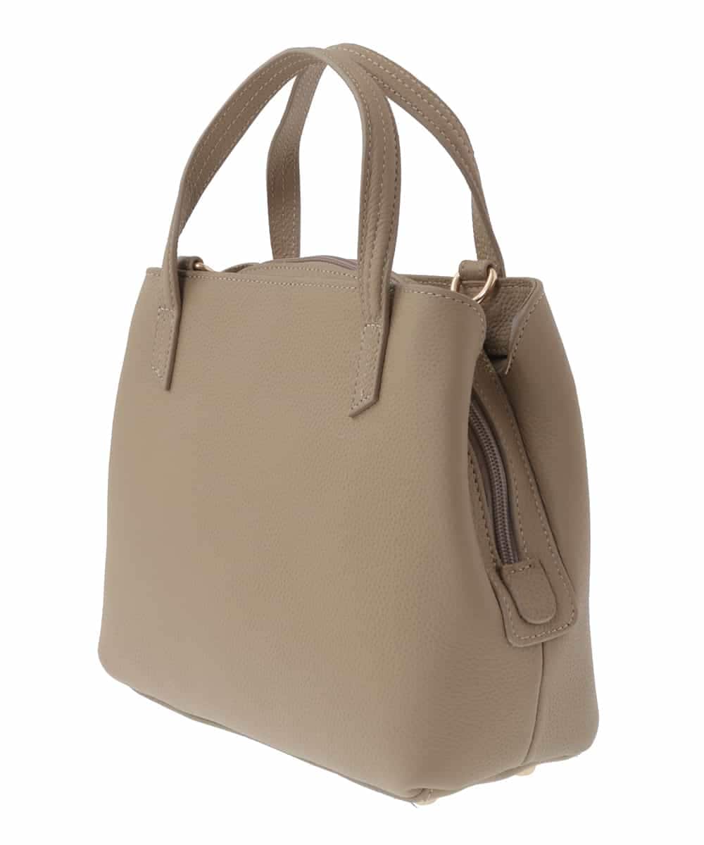 BPKAV06260 MK MICHEL KLEIN BAG(MK ミッシェルクラン バッグ) ［2WAY］カウレザースクエアハンドバッグ ベージュ