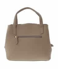 BPKAV06260 MK MICHEL KLEIN BAG(MK ミッシェルクラン バッグ) ［2WAY］カウレザースクエアハンドバッグ ベージュ