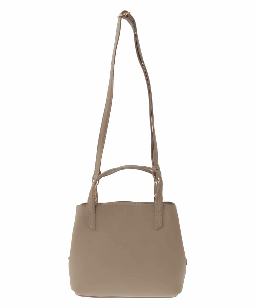 BPKAV06260 MK MICHEL KLEIN BAG(MK ミッシェルクラン バッグ) ［2WAY］カウレザースクエアハンドバッグ ベージュ