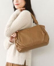 BPKAV10280 MK MICHEL KLEIN BAG(MK ミッシェルクラン バッグ) [2WAY]カウレザータックデザイントートバッグ ベージュ