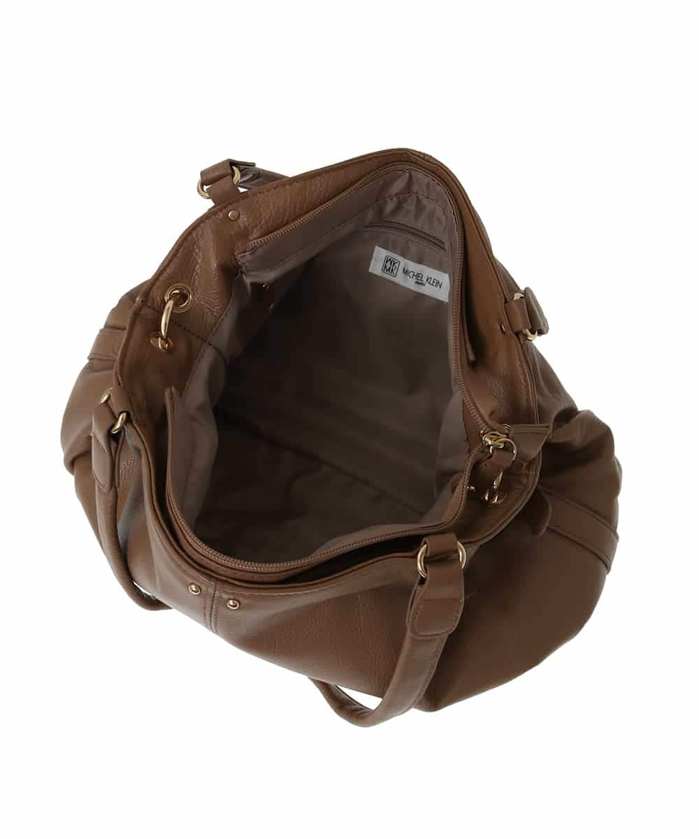 BPKAV10280 MK MICHEL KLEIN BAG(MK ミッシェルクラン バッグ) [2WAY]カウレザータックデザイントートバッグ ライトブルー