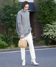 BPKAV11250 MK MICHEL KLEIN BAG(MK ミッシェルクラン バッグ) [2WAY]カウレザースクエアミニトートバッグ グリーン