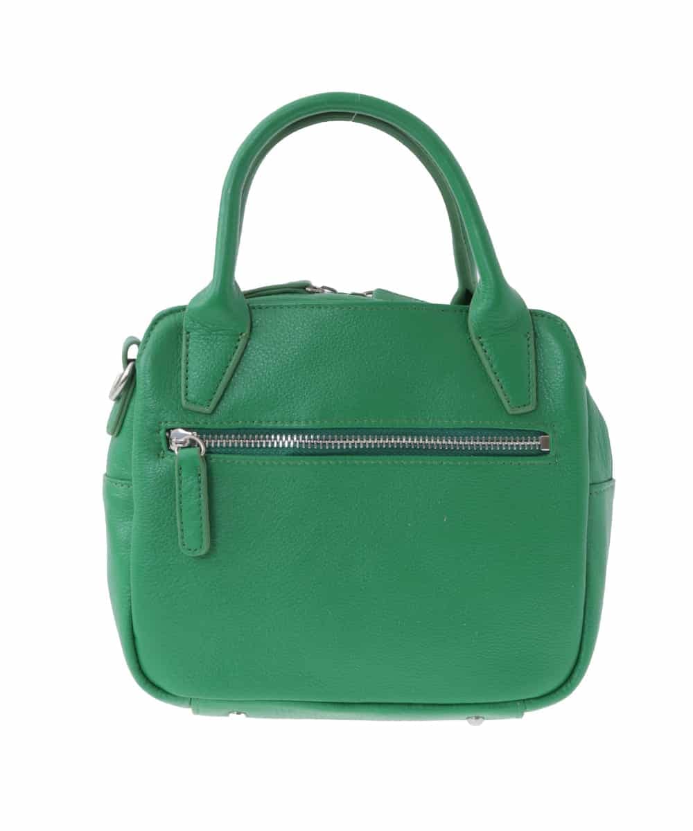 BPKAV11250 MK MICHEL KLEIN BAG(MK ミッシェルクラン バッグ) [2WAY]カウレザースクエアミニトートバッグ グリーン