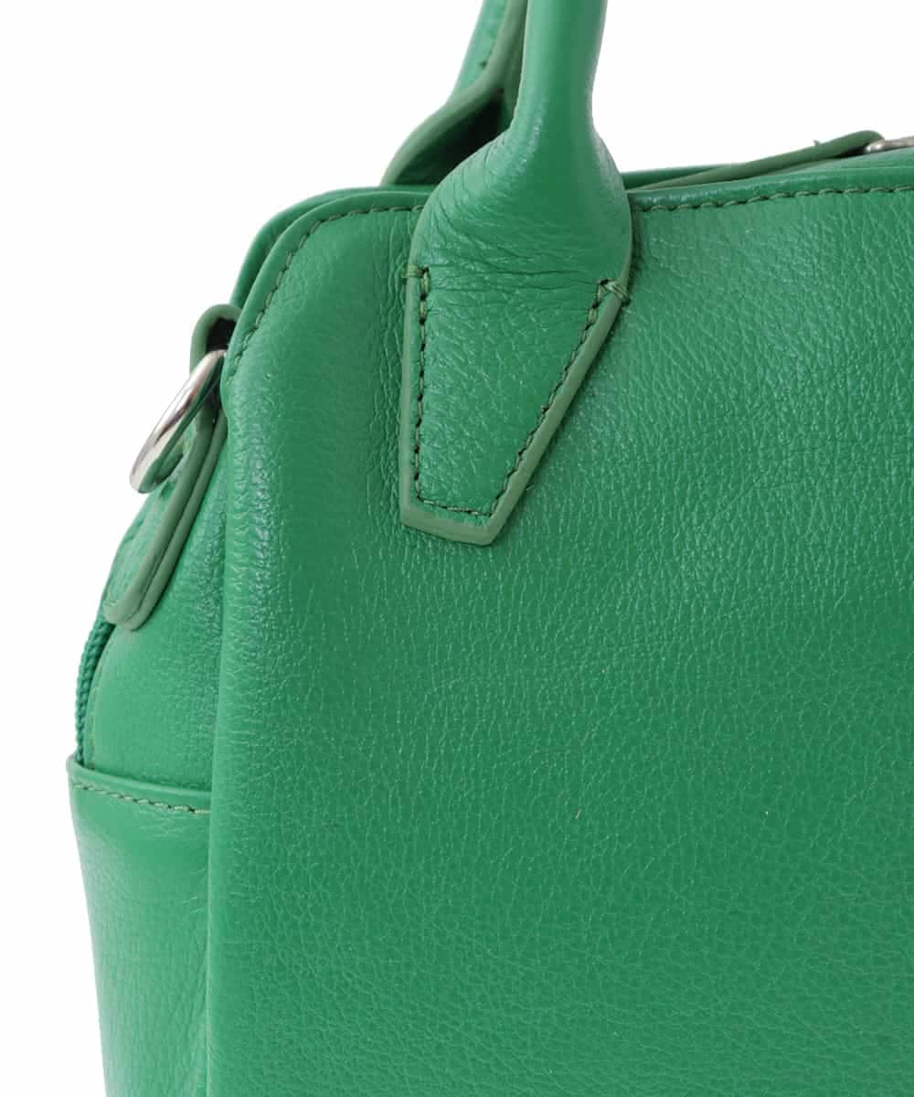 BPKAV11250 MK MICHEL KLEIN BAG(MK ミッシェルクラン バッグ) [2WAY]カウレザースクエアミニトートバッグ グリーン