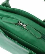 BPKAV11250 MK MICHEL KLEIN BAG(MK ミッシェルクラン バッグ) [2WAY]カウレザースクエアミニトートバッグ グリーン