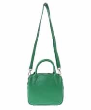BPKAV11250 MK MICHEL KLEIN BAG(MK ミッシェルクラン バッグ) [2WAY]カウレザースクエアミニトートバッグ グリーン