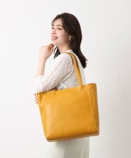 BPKAV21200 MK MICHEL KLEIN BAG(MK ミッシェルクラン バッグ) [A4サイズ対応]カウレザーBIGトートバッグ マスタード