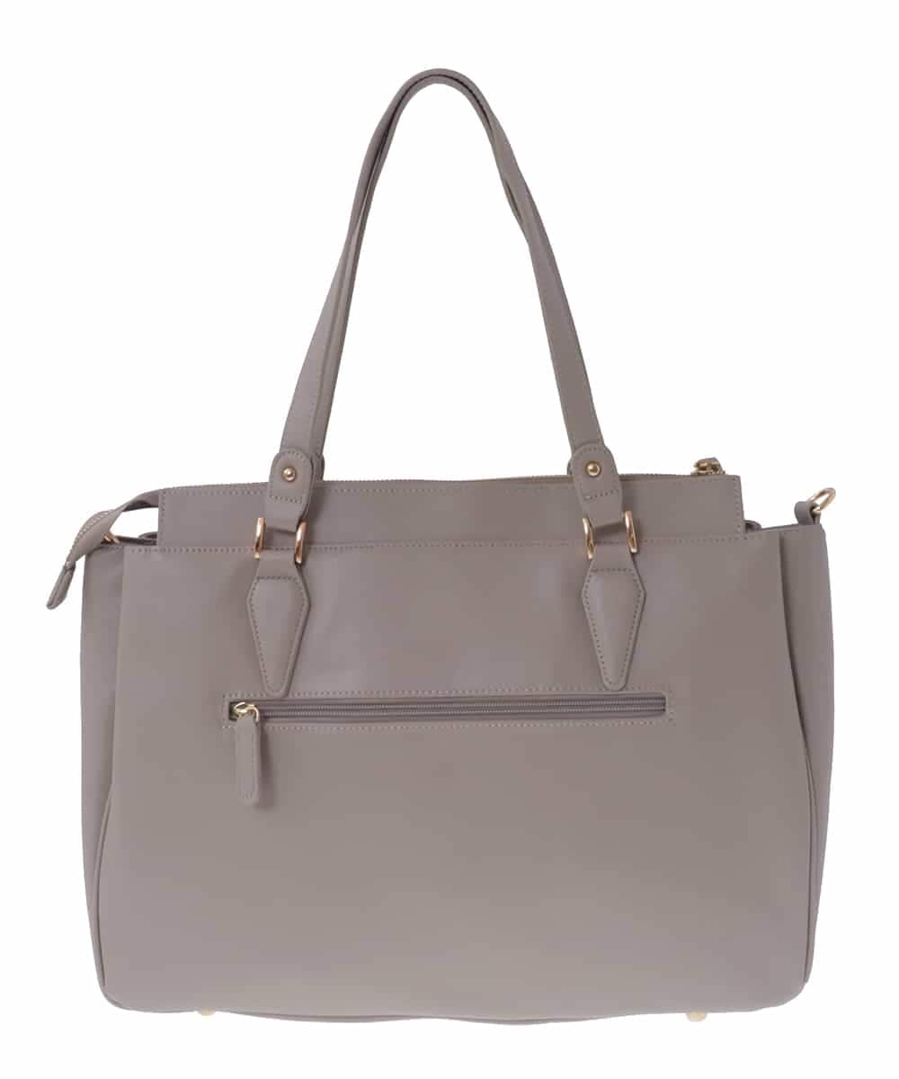 BPKAV23300 MK MICHEL KLEIN BAG(MK ミッシェルクラン バッグ) B4レザービジネスバッグ ライトグレー