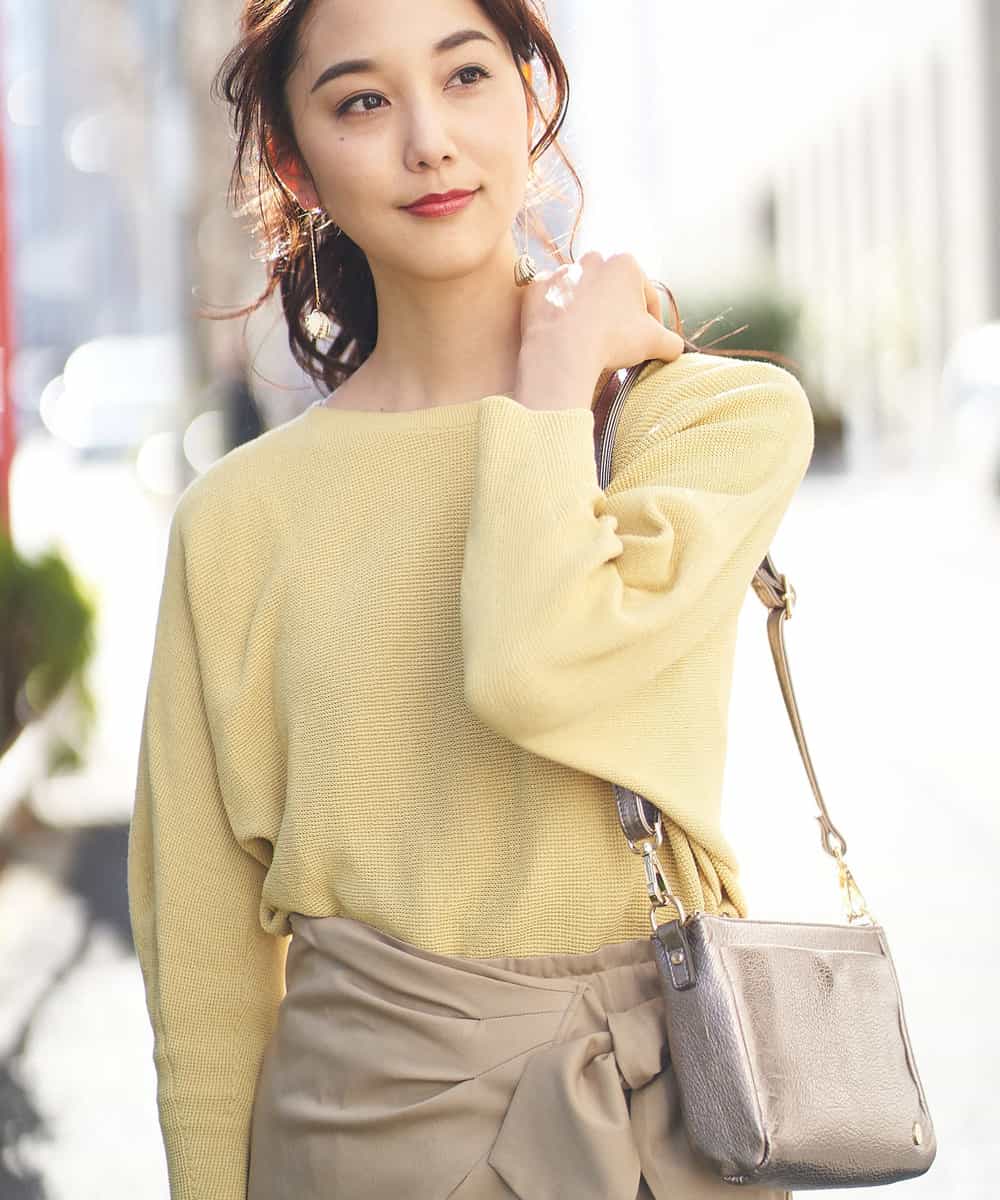 BPKEJ51180 MK MICHEL KLEIN BAG(MK ミッシェルクラン バッグ) 【WEB限定カラー】ショルダーウォレットバッグ メタリックブロンズ（WEB限定カラー）