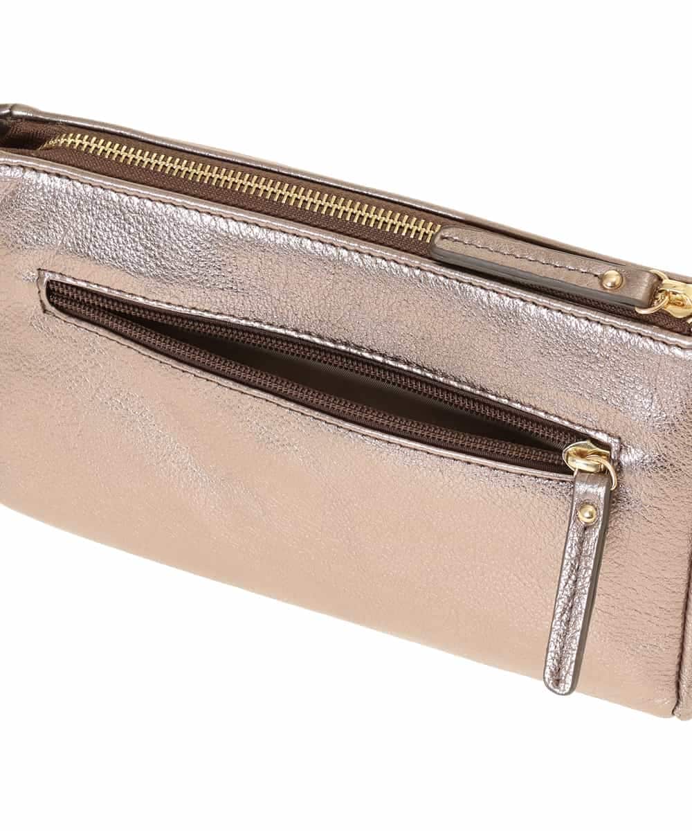 BPKEJ51180 MK MICHEL KLEIN BAG(MK ミッシェルクラン バッグ) 【WEB限定カラー】ショルダーウォレットバッグ メタリックブロンズ（WEB限定カラー）