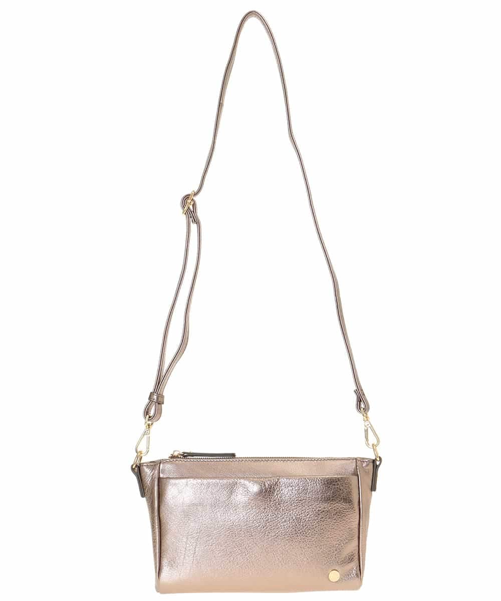 BPKEJ51180 MK MICHEL KLEIN BAG(MK ミッシェルクラン バッグ) 【WEB限定カラー】ショルダーウォレットバッグ メタリックブロンズ（WEB限定カラー）