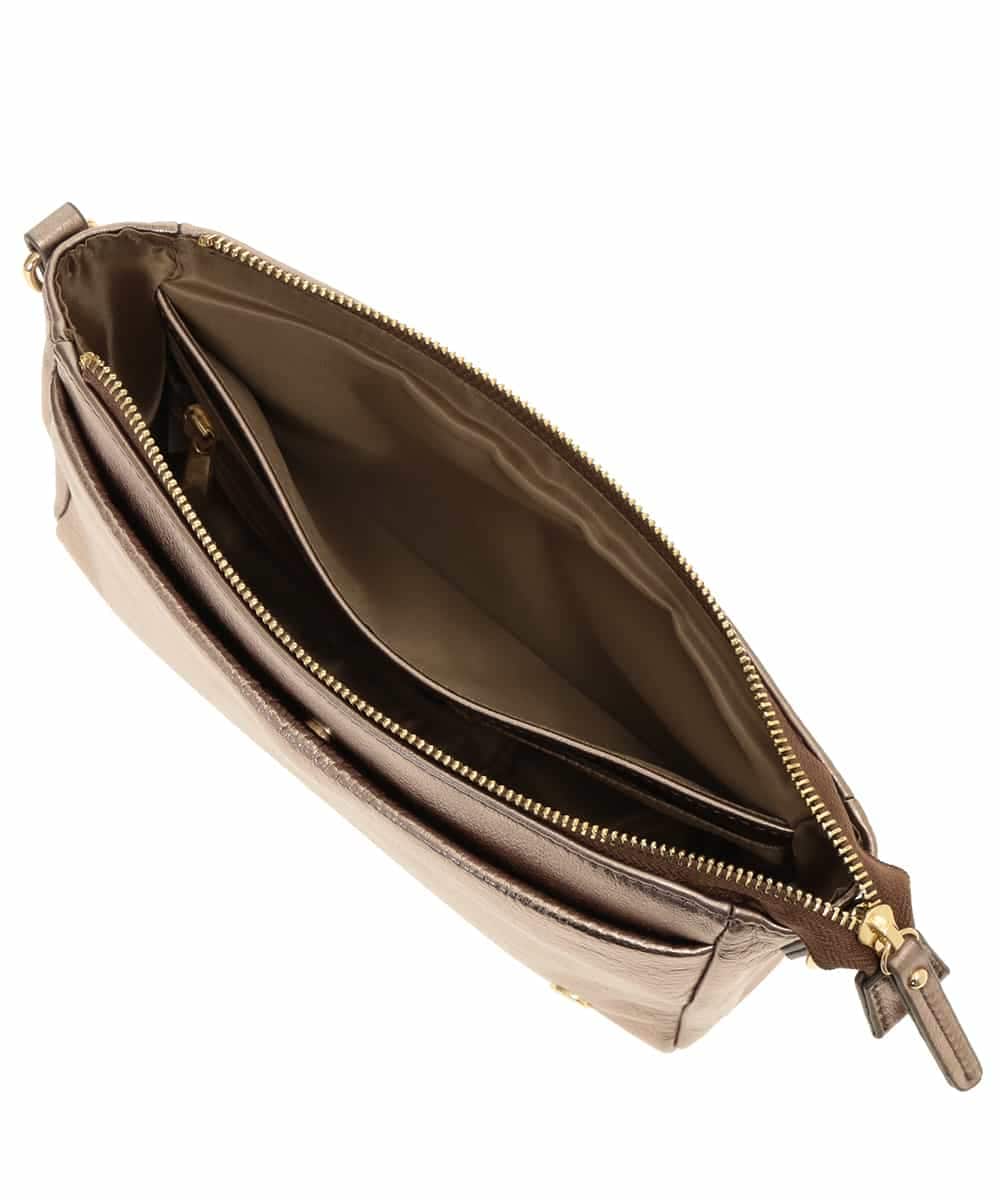 BPKEJ51180 MK MICHEL KLEIN BAG(MK ミッシェルクラン バッグ) 【WEB限定カラー】ショルダーウォレットバッグ メタリックブロンズ（WEB限定カラー）