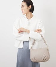 BPKGA01260 MK MICHEL KLEIN BAG(MK ミッシェルクラン バッグ) [2WAY]ギャザーポイントワンハンドルバッグ ライトグレー