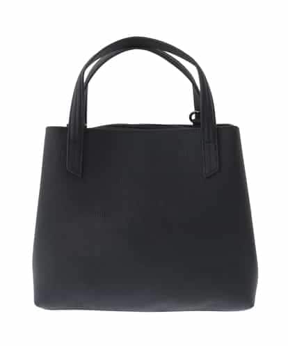MK MICHEL KLEIN BAG(MK ミッシェルクラン バッグ) [2WAY]牛革コンパクトトートバッグ ブラック/黒 フリーサイズ
