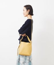 BPKGA09250 MK MICHEL KLEIN BAG(MK ミッシェルクラン バッグ) [2WAY]型押し牛革ワンハンドルバッグ イエロー