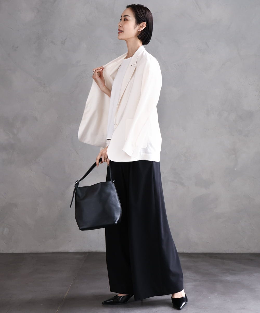 BPKGA09250 MK MICHEL KLEIN BAG(MK ミッシェルクラン バッグ) [2WAY]型押し牛革ワンハンドルバッグ イエロー