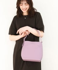 BPKGA09250 MK MICHEL KLEIN BAG(MK ミッシェルクラン バッグ) [2WAY]型押し牛革ワンハンドルバッグ ラベンダー