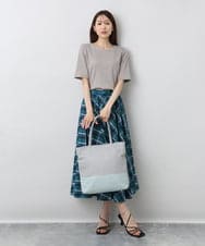 BPKGA21260 MK MICHEL KLEIN BAG(MK ミッシェルクラン バッグ) [A4収納可]カウレザースクエアトートバッグ アイボリー×イエロー