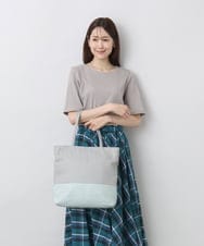 BPKGA21260 MK MICHEL KLEIN BAG(MK ミッシェルクラン バッグ) [A4収納可]カウレザースクエアトートバッグ ライトグレー