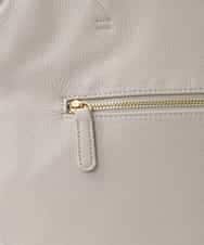BPKGA21260 MK MICHEL KLEIN BAG(MK ミッシェルクラン バッグ) [A4収納可]カウレザースクエアトートバッグ アイボリー×イエロー