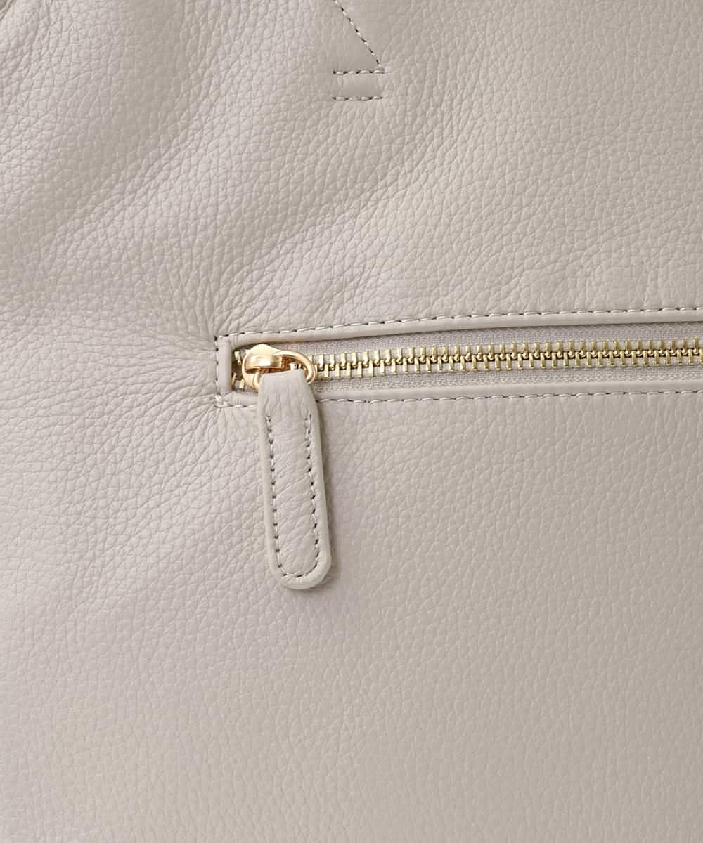 BPKGA21260 MK MICHEL KLEIN BAG(MK ミッシェルクラン バッグ) [A4収納可]カウレザースクエアトートバッグ アイボリー×イエロー