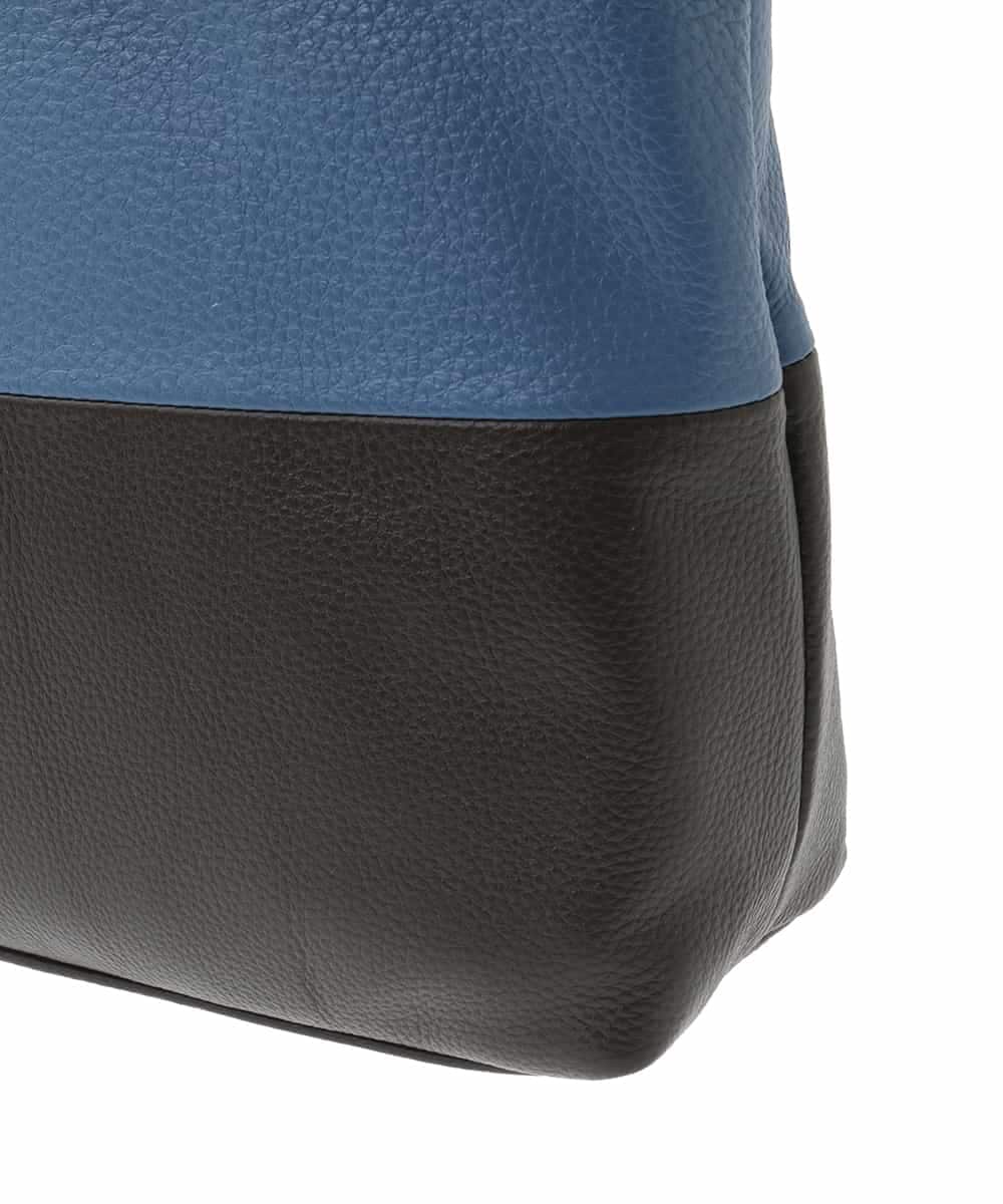 BPKGA21260 MK MICHEL KLEIN BAG(MK ミッシェルクラン バッグ) [A4収納可]カウレザースクエアトートバッグ アイボリー×イエロー