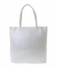 BPKGA21260 MK MICHEL KLEIN BAG(MK ミッシェルクラン バッグ) [A4収納可]カウレザースクエアトートバッグ シルバー
