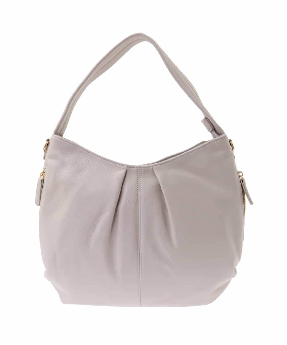 BPKGA28280 MK MICHEL KLEIN BAG(MK ミッシェルクラン バッグ) [2WAY]カウレザーワンハンドルバッグ ライトグレー
