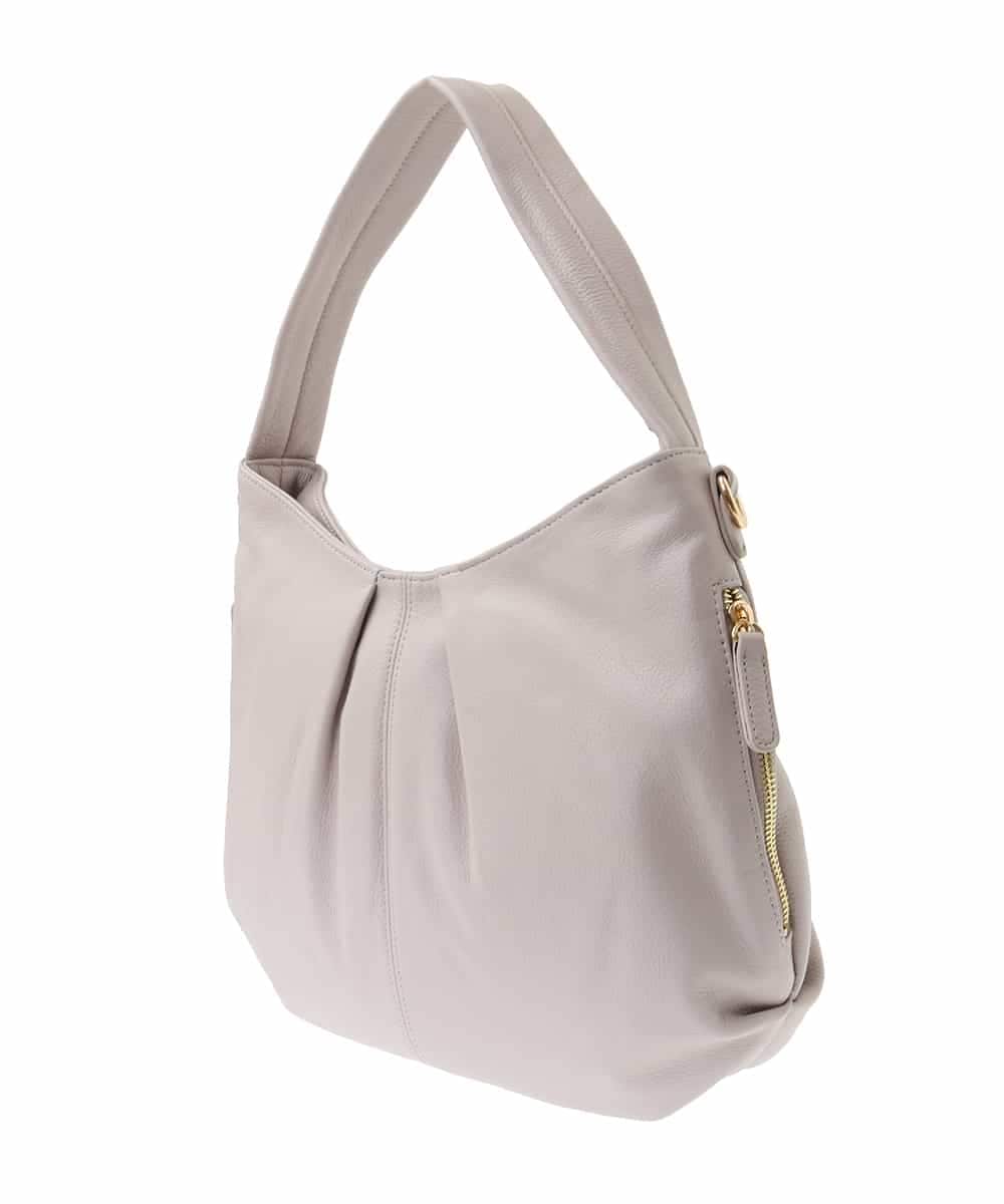 BPKGA28280 MK MICHEL KLEIN BAG(MK ミッシェルクラン バッグ) [2WAY]カウレザーワンハンドルバッグ ライトグレー