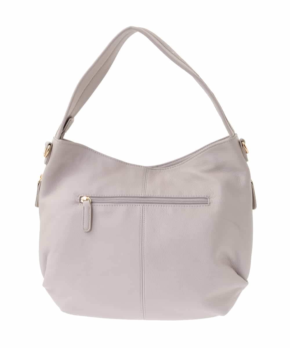 BPKGA28280 MK MICHEL KLEIN BAG(MK ミッシェルクラン バッグ) [2WAY]カウレザーワンハンドルバッグ ライトグレー