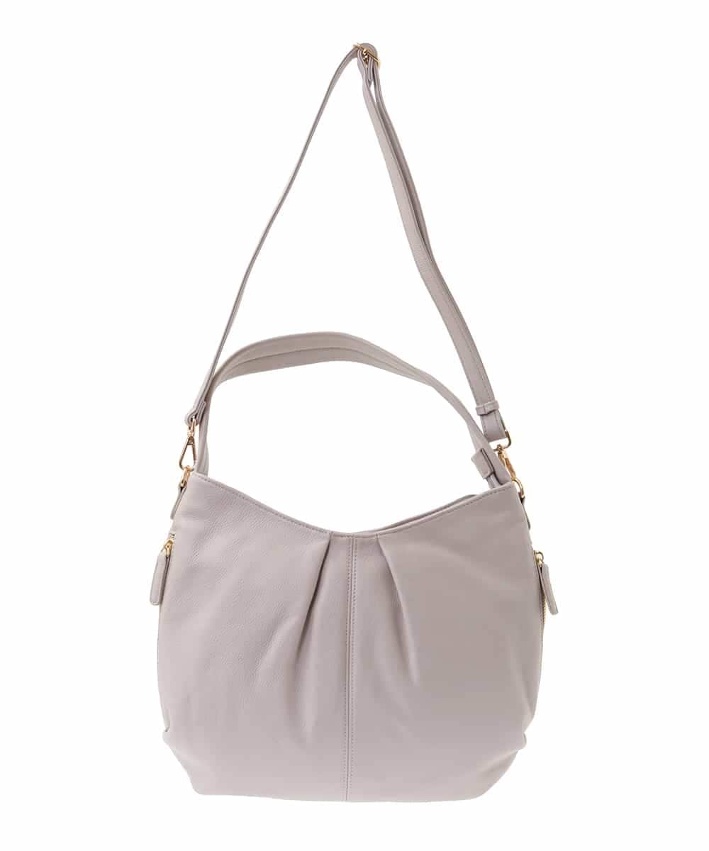 BPKGA28280 MK MICHEL KLEIN BAG(MK ミッシェルクラン バッグ) [2WAY]カウレザーワンハンドルバッグ ライトグレー