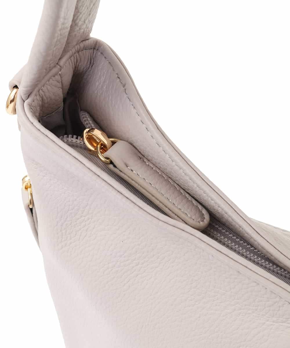 BPKGA28280 MK MICHEL KLEIN BAG(MK ミッシェルクラン バッグ) [2WAY]カウレザーワンハンドルバッグ ライトグレー