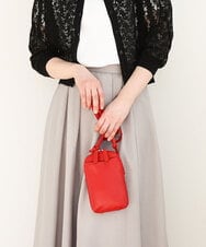 BPKGA30165 MK MICHEL KLEIN BAG(MK ミッシェルクラン バッグ) [200g以下の軽量]牛革ウォレットショルダーバッグ レッド