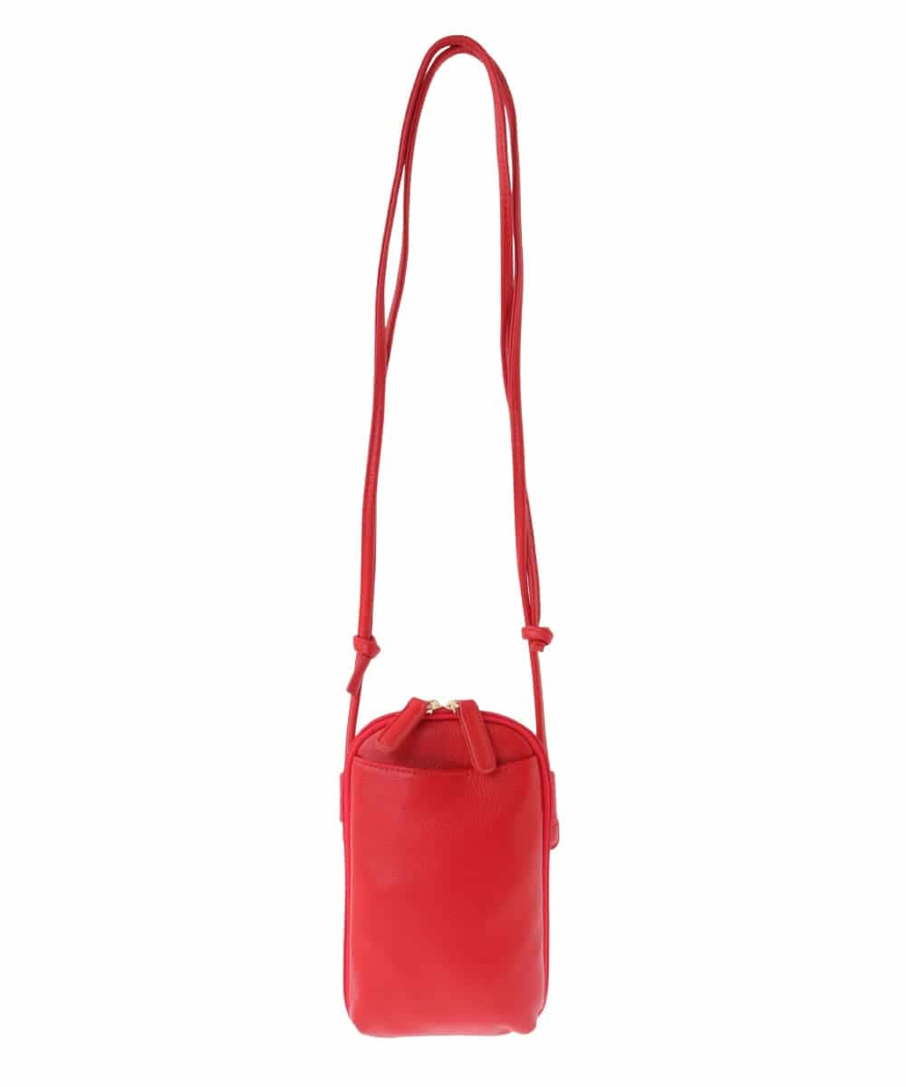 BPKGA30165 MK MICHEL KLEIN BAG(MK ミッシェルクラン バッグ) [200g以下の軽量]牛革ウォレットショルダーバッグ レッド