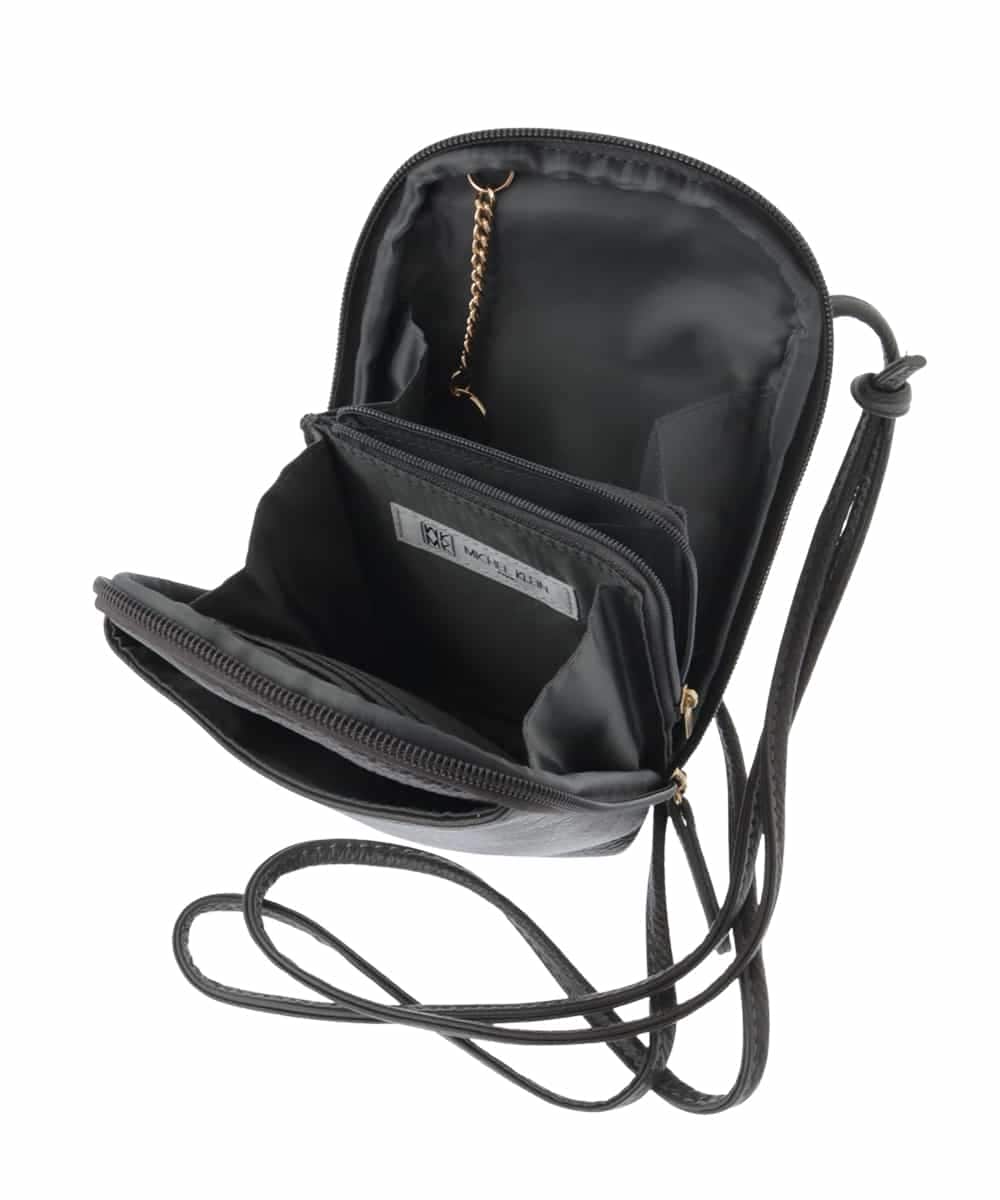 BPKGA30165 MK MICHEL KLEIN BAG(MK ミッシェルクラン バッグ) [200g以下の軽量]牛革ウォレットショルダーバッグ レッド