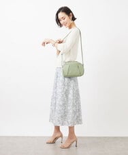 BPKGA31230 MK MICHEL KLEIN BAG(MK ミッシェルクラン バッグ) タックポイントラウンドショルダーバッグ グリーン