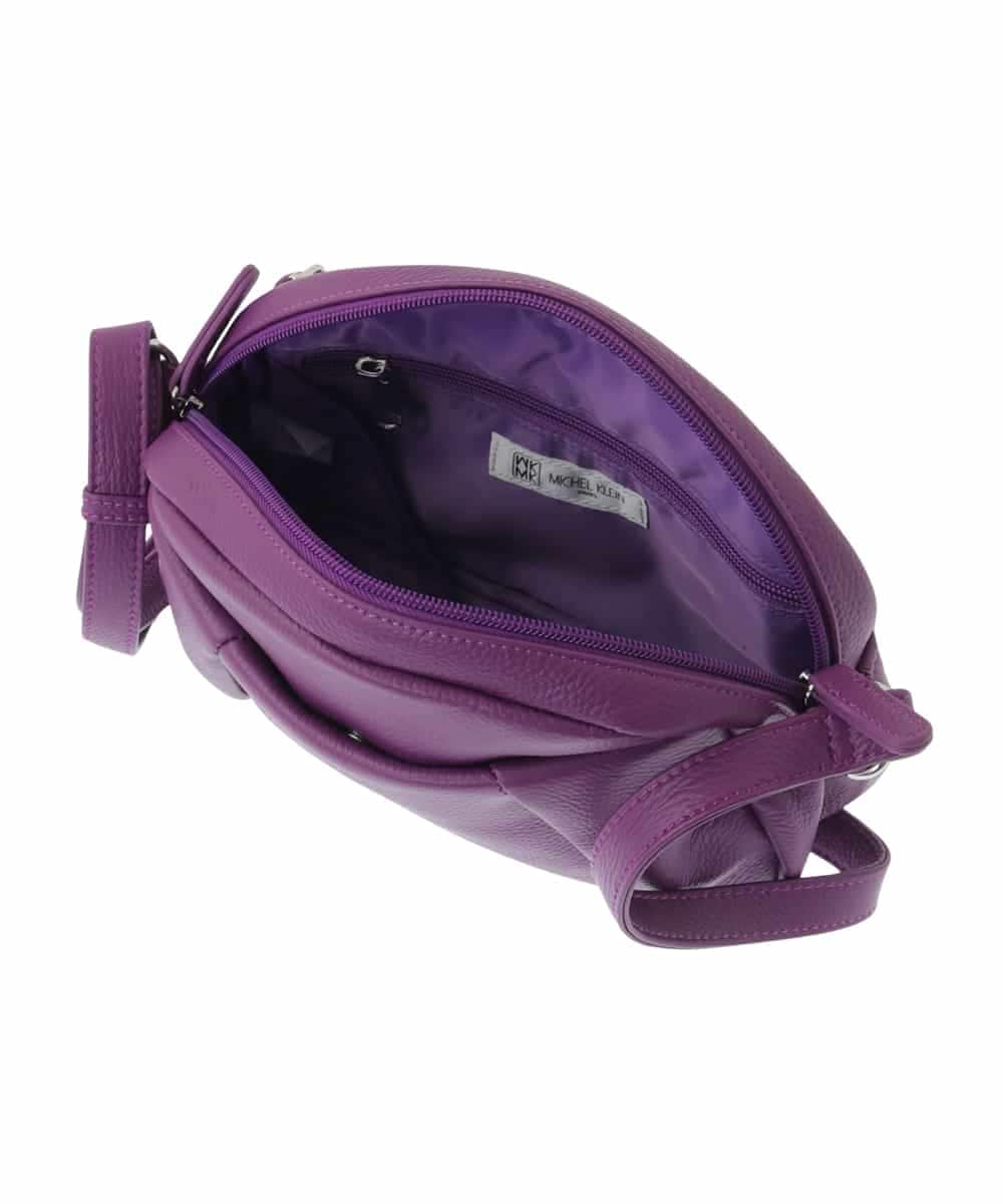 BPKGA31230 MK MICHEL KLEIN BAG(MK ミッシェルクラン バッグ) タックポイントラウンドショルダーバッグ グリーン