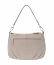 BPKGD01260 MK MICHEL KLEIN BAG(MK ミッシェルクラン バッグ) [2WAY]ギャザーポイント牛革ワンハンドルバッグ ライトグレー