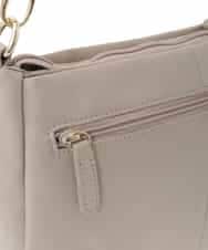 BPKGD01260 MK MICHEL KLEIN BAG(MK ミッシェルクラン バッグ) [2WAY]ギャザーポイント牛革ワンハンドルバッグ ライトグレー