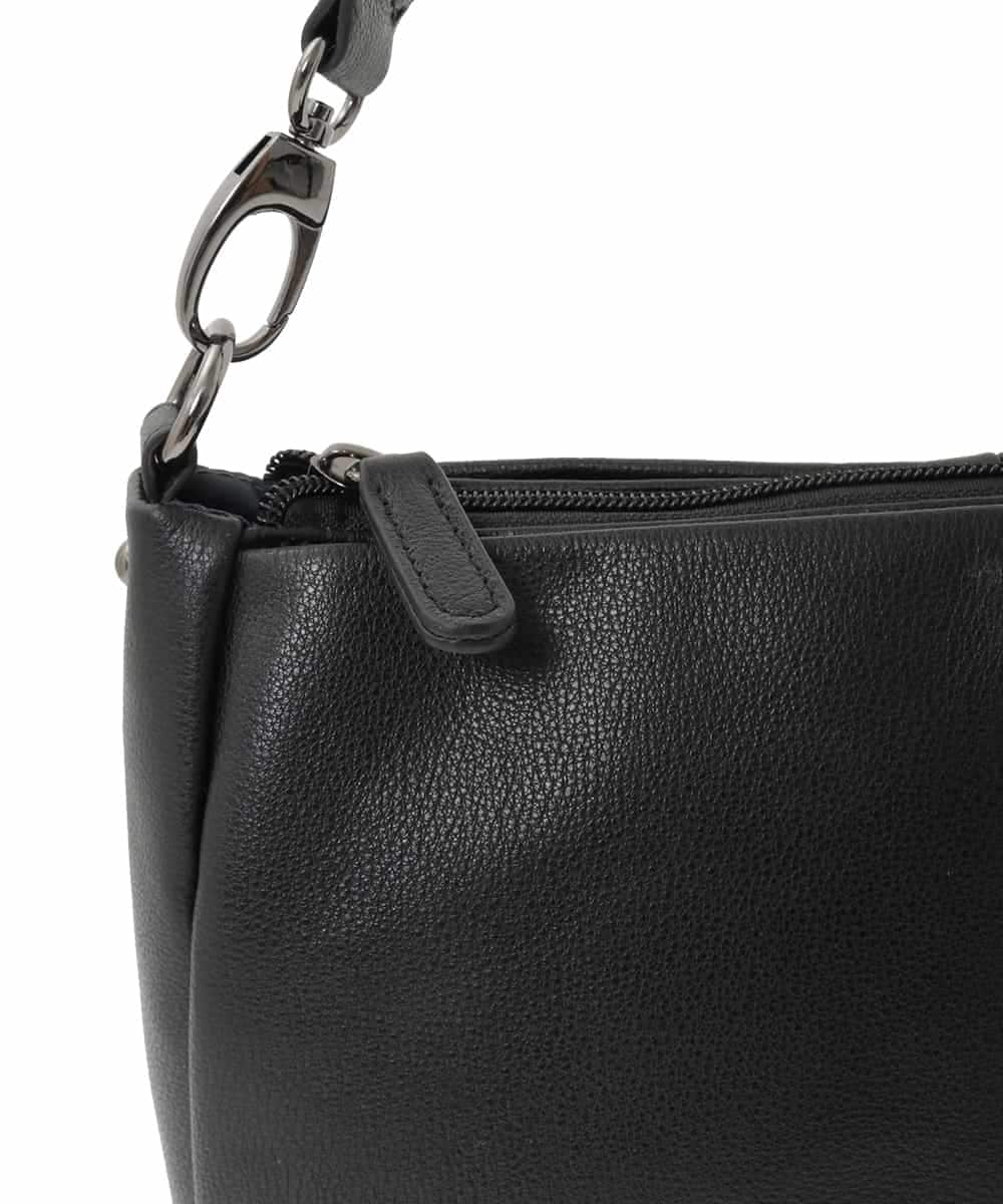 BPKGD01260 MK MICHEL KLEIN BAG(MK ミッシェルクラン バッグ) [2WAY]ギャザーポイント牛革ワンハンドルバッグ ライトグレー